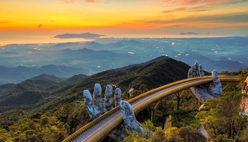 Esplora il tour del ponte d’oro di Da Nang per ammirare lo splendido tramonto